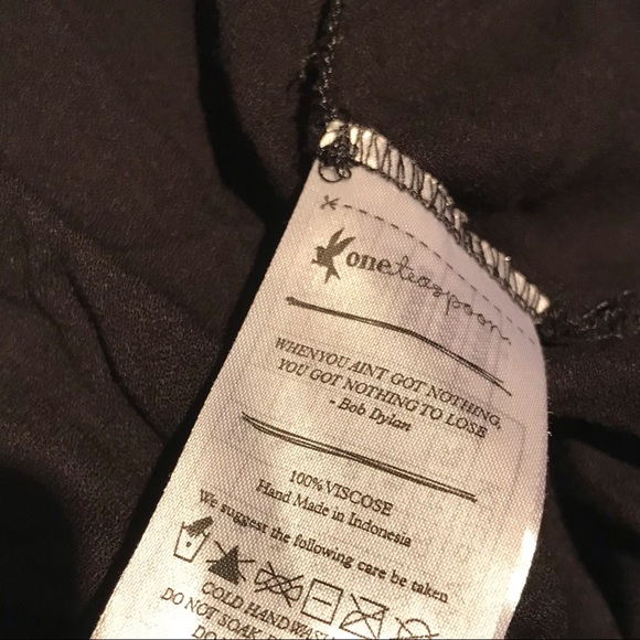 One Teaspoon Jesse Jean Cali Romper Black/Blue Bohemian Embroidered XXS - Picture 12 of 13